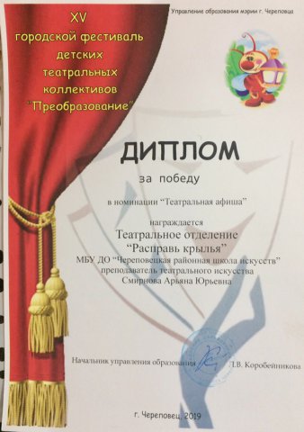 15 городской фестиваль театральных коллективов "Преобразование"