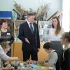 Визит Олега Кувшинникова в школу поселка Малечкино.